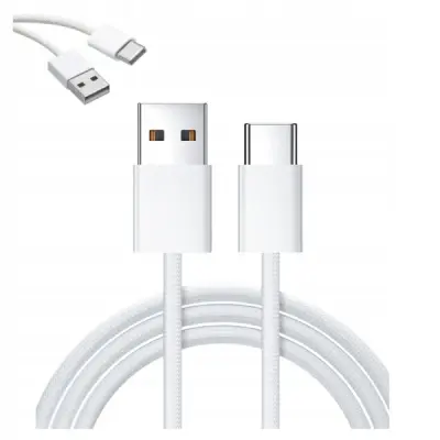 Zenwire ZC-17 USB-A na USB-C pleteni polnilni in podatkovni kabel 2 m, Quick Charge 3.0, bel