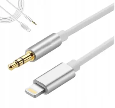 Zenwire ZC-18 avdio adapter kabel Lightning na 3,5 mm mini jack AUX 1 m za iPhone/iPad