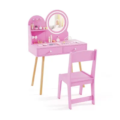 Otroška toaletna mizica z osvetljenim ogledalom Otroška toaletna mizica