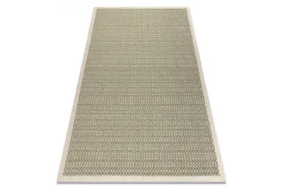 FLUX 461.139.SA400 volnena preproga OSTA - geometrijska, strukturna, loft zelena / bež 160x230 cm