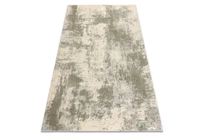 FLUX 461.138.SA400 volnena preproga OSTA - Abstrakcija, strukturna, loft zelena / bež 160x230 cm