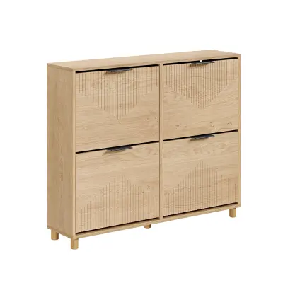 SoBuy Omara za 8 parov čevljev 100x24x83cm Sodobno FSR214-N