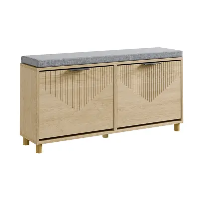 SoBuy Polica za čevlje z 2 vrati 100x24x50cm Sodobno FSR211-N