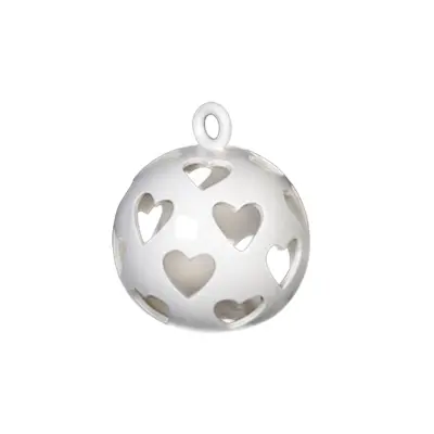 Svečnik za čajno svečko Egea 14xh16cm / bel / keramika