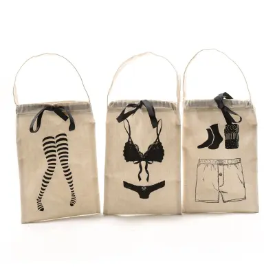 Essentials vreča za spodnje perilo 30x20cm / več vzorcev / poliester, bombaž