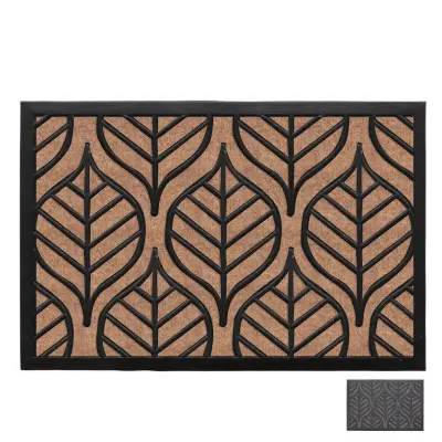 Predpražnik Leaf 60x40cm / več barv / guma, tekstil