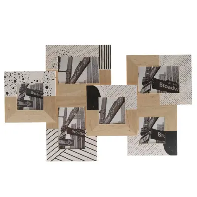 Boho Chic okvir za sliko 63,5x39,5x3cm / za 6 slik / les