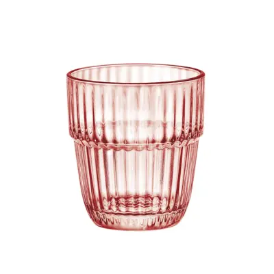 Set kozarec za vodo, sok Barshine Rocks 305ml / roza / 6 kos / steklo