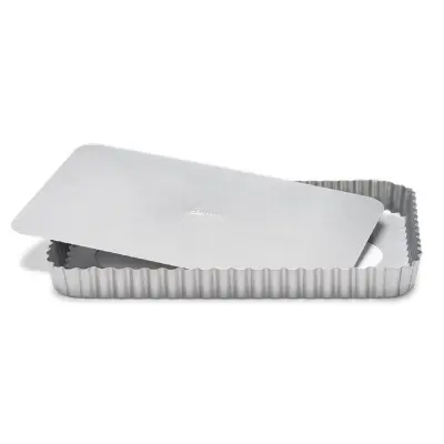 Pekač za pito, quiche s snemljivim dnom Silver Top 32x22xh3cm / pravokoten / ogljikovo jeklo, premaz