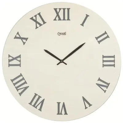 Stenska ura 50cm /11530 / umazano bela / les