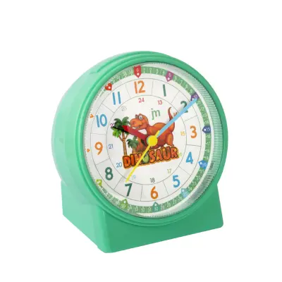 Otroška budilka Dinozaver 10x7xh11cm / zelena / plastika