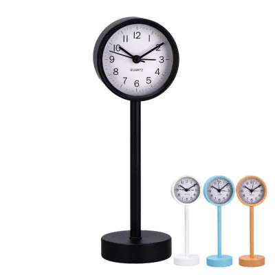 Budilka na podstavku h22,5cm / več barv / železo