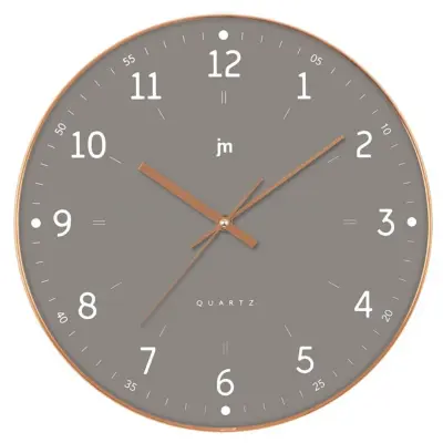 Stenska ura 35cm / 00975G / siva / MDF, ABS