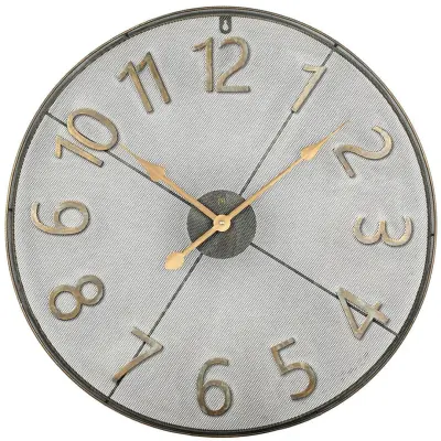Stenska ura 60cm / 21573 / okrogla / kovina