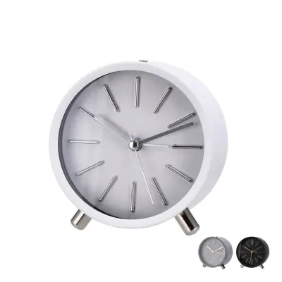 Budilka 9,5cm / okrogla / več barv / železo