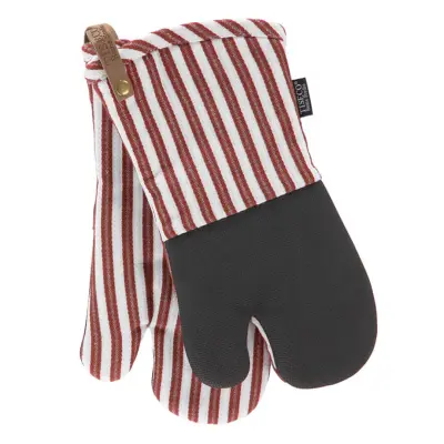 Set kuhinjska rokavica Yinte Tiseco 17x33cm / rdeča / 2 kos / bombaž, poliester