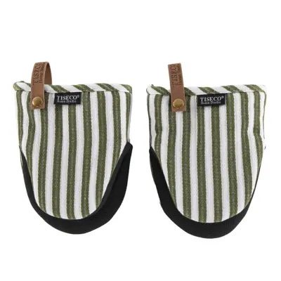 Set kuhinjska prijemalka Yinte Tiseco 14x18cm / zelen / 2 kos / bombaž, poliester