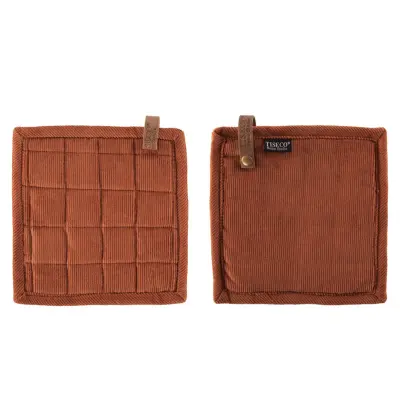 Set kuhinjska prijemalka Velmar Tiseco 20x20cm / opečnata / 2 kos / bombaž, poliester