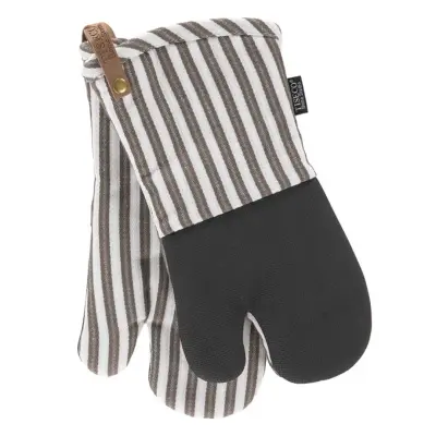 Set kuhinjska rokavica Yinte Tiseco 17x33cm / rjava / 2 kos / bombaž, poliester