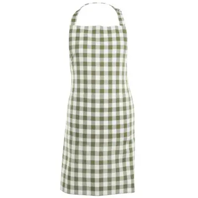 Predpasnik Gingham Tiseco 74x80cm / zelen / bombaž