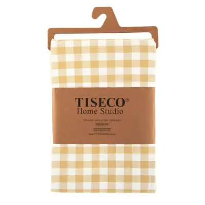 Prt Gingham Tiseco 250x150cm / rumen / bombaž