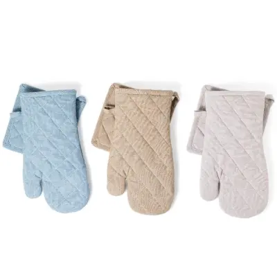 Set kuhinjska rokavica in prijemalka One Color / več barv / 2 kos / bombaž