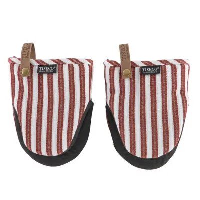 Set kuhinjska prijemalka Yinte Tiseco 14x18cm / rdeč / 2 kos / bombaž, poliester