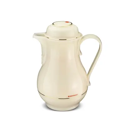 ROTPUNKT Termovka Christa 530 0.5L, 24 ur toplo, Dvojna steklena stena, Pokrov z dvojno funkcijo - Bela