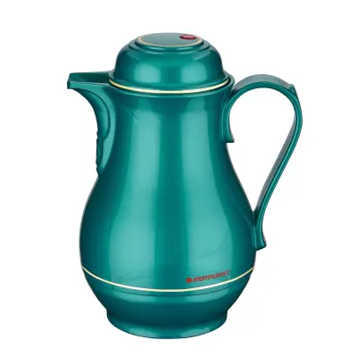 ROTPUNKT Termovka Christa 530 0.5L, 24 ur toplo, Dvojna steklena stena, Pokrov z dvojno funkcijo - Zelena