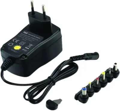 Adapter napajalnik univerzalni WELL 1000mA 3-12V, 6 nastavkov