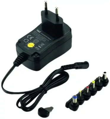 Adapter napajalnik univerzalni WELL  600mA 3-12V, 6 nastavkov