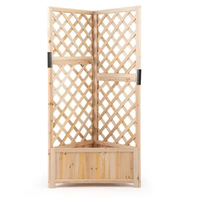 Lesena škatla za rože s pergolo za plezalne rastline Rastlinjak