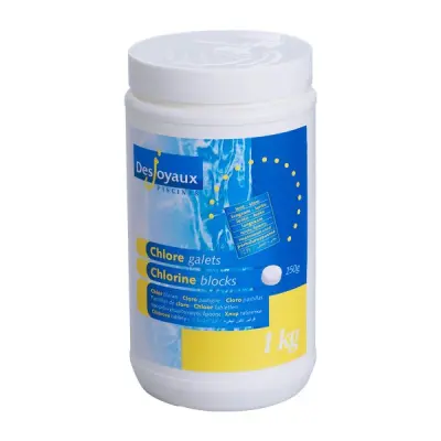 Desjoyaux počasi topne klor tablete 250 g, 1 kg