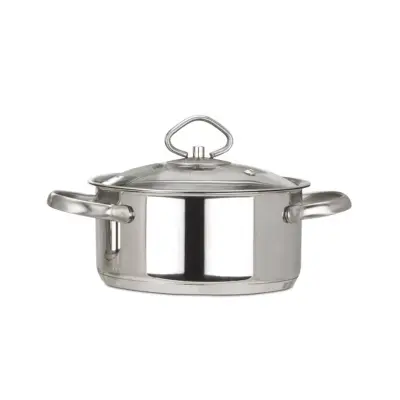 Kozica s pokrovom Madeira 16cm / 1,5L / indukcija / inox, steklo