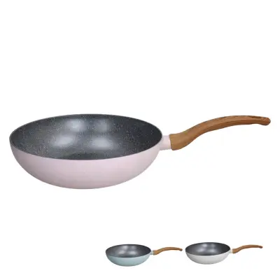 Vok Pepper Bamboo 28cm / indukcija / več barv / aluminij, prevleka