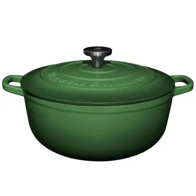 Kozica Cast Iron Racing Green 6,2L / zelena / indukcija / lito železo, emajl