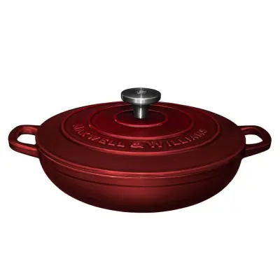 Kozica Cast Iron Merlot 3,2L / bordo / indukcija / lito železo, emajl