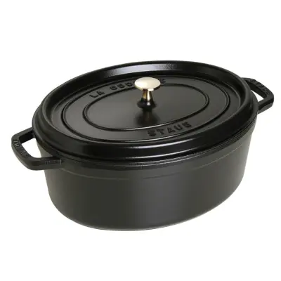 Kozica Cocotte Black 5,5l / ovalna / indukcija / emajl, lito železo
