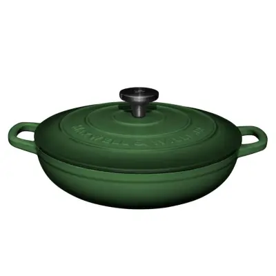 Kozica Cast Iron Racing Green 3,2L / zelena / indukcija / lito železo, emajl