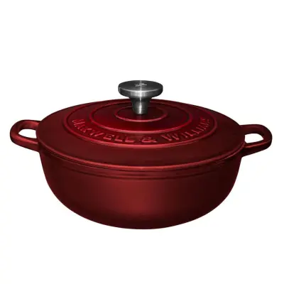 Kozica Cast Iron Merlot 3,3L / bordo / indukcija / lito železo, emajl