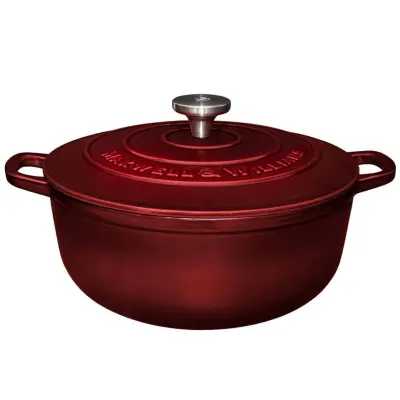 Kozica Cast Iron Merlot 6,2L / bordo / indukcija / lito železo, emajl