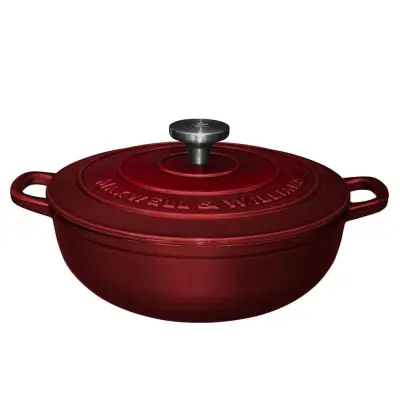 Kozica Cast Iron Merlot 4L / bordo / indukcija / lito železo, emajl