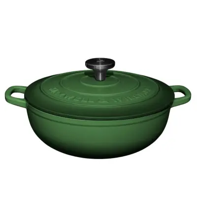 Kozica Cast Iron Racing Green 4L / zelena / indukcija / lito železo, emajl