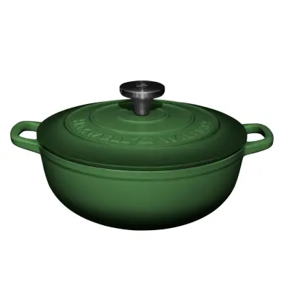 Kozica Cast Iron Racing Green 3,3L / zelena / indukcija / lito železo, emajl