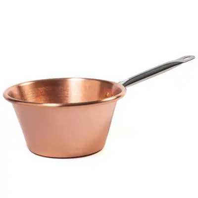 Bakreni lonec za polento 24cm / inox ročaj / indukcija / baker, inox