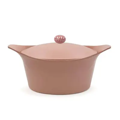 Kozica s pokrovom Incredible Cocotte Cipria 24cm / roza / aluminij