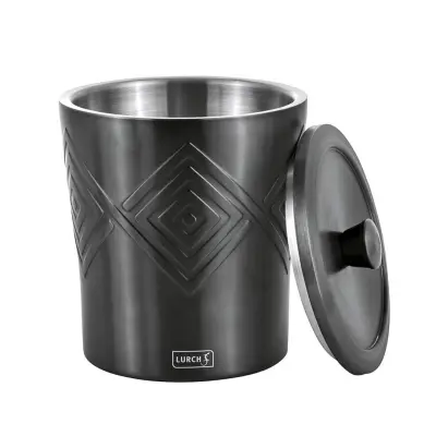 Posoda za led Smokey Grey h18,5cm /siva / inox