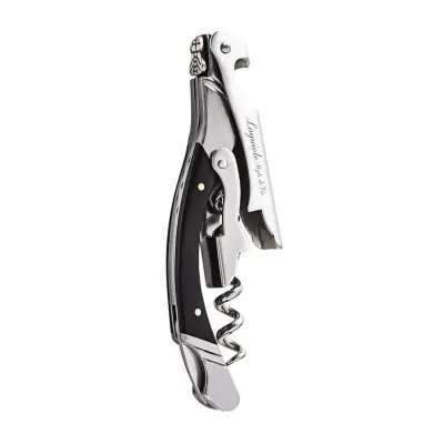 Odpirač za steklenico Luxury Line 11,5x8,5cm / črn / nerjaveče jeklo, les