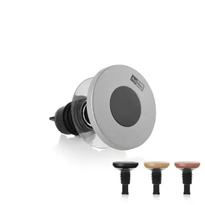 Zamašek za steklenico z izlivom Gusto / več barv / inox, silikon