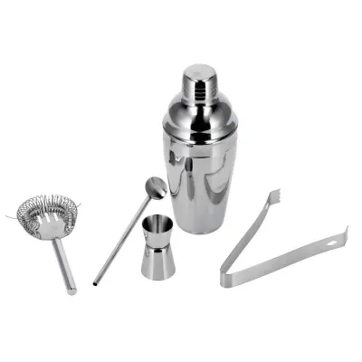 Set mešalnik za koktajl - cocktail Shaker 500 ml s pripomočki / 5 kos / inox